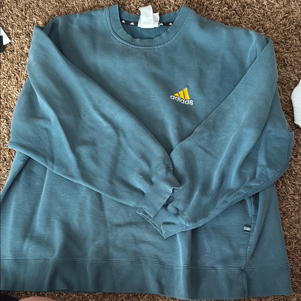 Adidas Men's Blue Sweater